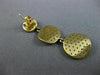 ESTATE LARGE 1.50CT DIAMOND 14KT YELLOW GOLD 3D CLUSTER JOURNEY HANGING EARRINGS