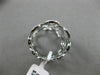 ESTATE LARGE .60CT ROUND DIAMOND 14K WHITE GOLD 3D MULTI WAVE INFINITY LOVE RING
