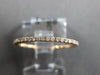 ESTATE .30CT DIAMOND 18K YELLOW GOLD 1MM ROUND ETERNITY WEDDING ANNIVERSARY RING