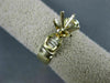 ESTATE .35CT DIAMOND 14KT 2 TONE GOLD BAGUETTE SEMI MOUNT ENGAGEMENT RING #22412