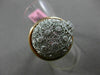 ESTATE .46CT DIAMOND 18K WHITE & ROSE GOLD 3D ETOILE OPEN FILIGREE CIRCULAR RING