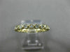 ESTATE .46CT DIAMOND 14KT YELLOW GOLD 3D BEZEL ETERNITY WEDDING ANNIVERSARY RING