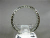 ANTIQUE .43CT DIAMOND 18KT WHITE GOLD 3D FILIGREE ETERNITY WEDDING RING #6278