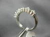 ESTATE WIDE .74CT DIAMOND 14K WHITE GOLD 5 STONE CHANNEL ANNIVERSARY RING #22470