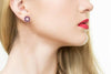 ESTATE 4.90CT AAA RUBY 14K WHITE GOLD MARQUISE MULTI LEAF FLORAL EARRING JACKETS