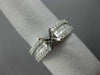 ESTATE .72CT DIAMOND 18KT WHITE GOLD ROUND & PRINCESS SEMI MOUNT ENGAGMENT RING