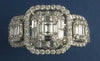 1.65CT DIAMOND 18KT WHITE GOLD 3D ROUND & BAGUETTE TRIPLE HALO ANNIVERSARY RING