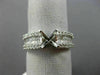 ESTATE .72CT DIAMOND 18KT WHITE GOLD ROUND & PRINCESS SEMI MOUNT ENGAGMENT RING