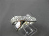 ESTATE LARGE .70CT DIAMOND 14KT WHITE GOLD OVERLAPPING X DESIGN FUN RING #14143
