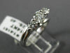 ESTATE .91CT DIAMOND 14KT WHITE GOLD 3D PAST PRESENT FUTURE TENSION RING #14161