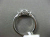ESTATE 1CT DIAMOND 14KT WHITE GOLD 3 STONE PAST PRESENT FUTURE ENGAGEMENT RING