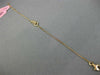 ESTATE .10CT PINK DIAMOND 18KT ROSE GOLD HAPPY SKELETON LUCKY FISH FUN BRACELET