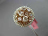 ESTATE WIDE 2.0CT MULTI COLOR DIAMOND 18KT WHITE & ROSE GOLD 3D ANNIVERSARY RING