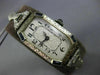 ANTIQUE 1.04CT OLD MINE DIAMOND & SAPPHIRE 14K WHITE GOLD FILIGREE OCTAGON WATCH