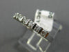 ESTATE .35CT DIAMOND 14KT WHITE GOLD CLASSIC SEVEN STONE LOVE WEDDING RING #1172