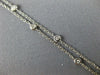 .25CT DIAMOND 18KT WHITE GOLD ROUND & TRILLION LARIAT BY THE YARD LOVE NECKLACE