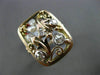 ANTIQUE WIDE .40CT OLD MINE DIAMOND & SOUTH SEA PEARL 14K 2 TONE GOLD RING 21823