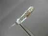 ESTATE .85CT ROUND CUT DIAMOND 14KT WHITE GOLD 3D CHANNEL ANNIVERSARY RING #4007