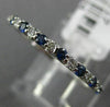 .41CT DIAMOND & AAA SAPPHIRE 14KT WHITE GOLD 3D SEMI ETERNITY ANNIVERSARY RING