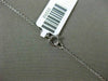ESTATE 1.03CT WHITE & BLACK DIAMOND 14KT WHITE GOLD 3D FLOWER LARIAT NECKLACE
