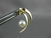 ESTATE AAA SOUTH SEA PEARL 14K YELLOW GOLD 3D DOUBLE ROW HANGING EARRINGS #26234