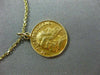 ANTIQUE 14KT YELLOW GOLD HANDCRAFTED SAINT JUDE THADDEUS PENDANT & CHAIN #24987