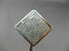 EXTRA LARGE 6.50CT ROUND & PRINCESS DIAMOND 18K WHITE GOLD SQUARE INVISIBLE RING