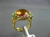 ANTTIQUE LARGE 13.22CT DIAMOND & GEMSTONES 18K YELLOW GOLD EXTRA FACET 3D RING