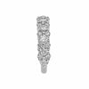 2.16CT DIAMOND 18KT WHITE GOLD 3D MULTI FLOWER 3/4TH ETERNITY ANNIVERSARY RING