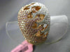 ESTATE EXTRA LARGE 2.53CT DIAMOND 18KT WHITE & ROSE GOLD OPEN FILIGREE DOME RING