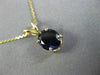 ESTATE 1.35CT AAA PURPLE SAPPHIRE 14KT YELLOW GOLD OVAL FLOATING PENDANT #26239