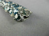 ESTATE MASSIVE 56.94CT WHITE & BLUE DIAMOND 18K WHITE GOLD 3D MULTI ROW BRACELET