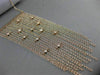 ESTATE LARGE .53CT DIAMOND 14KT ROSE GOLD 3D CHANDELIER BY THE YARD FUN NECKLACE