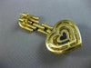 ESTATE EXTRA LARGE 10CT DIAMOND & AAA TANZANITE 18K YELLOW GOLD 3D LOVE EARRINGS