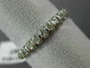 ANTIQUE .72CT ROUND OLD MINE DIAMOND 18KT WHITE GOLD SQUARE ETERNITY RING #11514