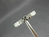 ESTATE .36CT DIAMOND 14KT WHITE GOLD 9 STONE SEMI BEZEL ANNIVERSARY RING #5456