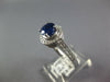 1.75CT DIAMOND & AAA SAPPHIRE 18KT WHITE GOLD CLASSIC ROUND HALO ENGAGEMENT RING
