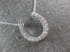 ESTATE LARGE .36CT DIAMOND 14KT WHITE GOLD HORSE SHOE LUCKY FUN PENDANT #26968