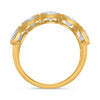1.75CT DIAMOND 14KT YELLOW GOLD 3D ROUND 5 STONE SEMI ETERNITY ANNIVERSARY RING