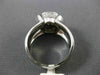 ESTATE WIDE .70CT DIAMOND 18K WHITE GOLD 3D OVAL CLUSTER COCKTAIL RING #17667