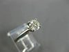 ANTIQUE WIDE .63CT OLD MINE DIAMOND PLATINUM SOLITAIRE ENGAGEMENT RING #19260