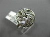 ESTATE .34CT DIAMOND 14KT WHITE GOLD MULTI WAVE CIRCULAR OPEN FILIGREE FUN RING