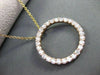 ESTATE LARGE 1.65CT DIAMOND 14K ROSE GOLD CIRCLE OF LIFE PENDANT SIMPLY STUNNING