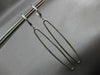 ESTATE LARGE .37CT DIAMOND 14K WHITE GOLD 3D RECTANGULAR HANGING HUGGIE EARRINGS