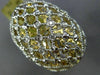 ESTATE MASSIVE .15CT DIAMOND 18KT TWO TONE GOLD ETOILE CRISS CROSS FILIGREE RING