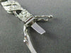 ESTATE 1.88CT DIAMOND 14K WHITE GOLD 3D SQUARE FILIGREE MILGRAIN TENNIS BRACELET