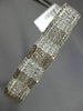 ESTATE WIDE 5.52CT DIAMOND 14KT ROSE GOLD 3D MULTI ROW PYRAMID BANGLE BRACELET