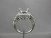 ESTATE 1.93CTW DIAMOND 14K GOLD RING SQUARE SEMI MOUNT ENGAGEMENT FILIGREE 20963