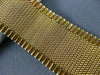 ANTIQUE WIDE & LONG 18KT ROSE GOLD CLASSIC WOVEN MESH HANDCRAFTED BRACELET #1556