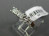 ESTATE .85CT PRINCESS DIAMOND 14K WHITE GOLD FIVE STONE WEDDING ANNIVERSARY RING